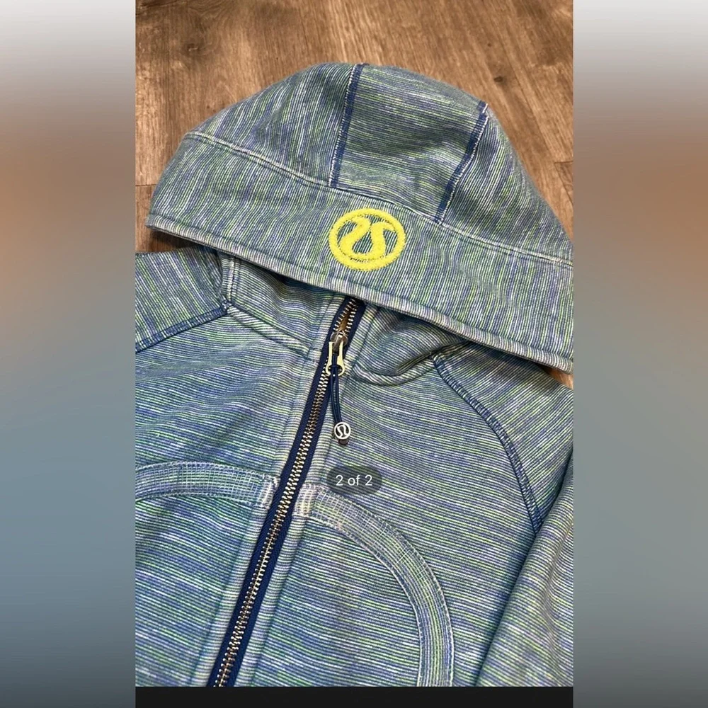 Lululemon Scuba Hoodie Wee Are From Space Printed Polar Cream Clarity Yellow Sz8